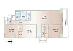 間取図画像 3LDK