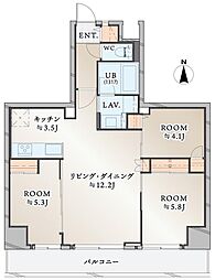 ライオンズシティ両国 3LDKの間取図画像