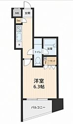 スパシエ川崎ウエスト 1Kの間取図画像