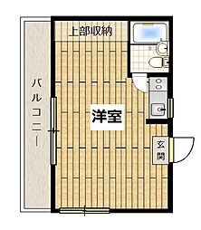 ホワイトハイム ワンルームの間取図画像