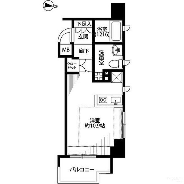 プレール・ドゥーク赤羽II 903｜東京都北区赤羽１丁目(賃貸マンション1R・9階・29.17㎡)の写真 その2