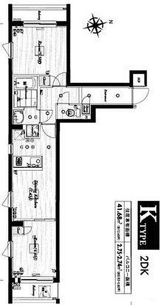 ビバリーホームズ西台III 112｜東京都板橋区高島平１丁目(賃貸マンション2DK・1階・41.68㎡)の写真 その2