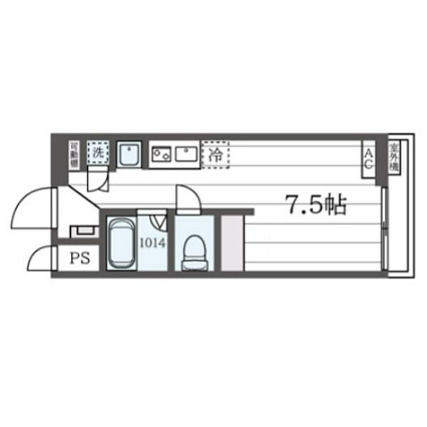 チェリーハイツ諏訪B（GR） 107｜東京都多摩市馬引沢２丁目(賃貸アパート1R・1階・20.53㎡)の写真 その2