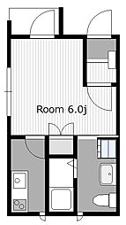 スペランツァ麻溝台 1Kの間取図画像