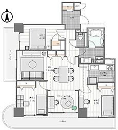 ハイネスプリモール城東 3LDKの間取図画像