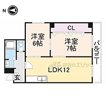 ロイヤルハイツさつき丘 301 ｜ 大阪府枚方市山之上西町（賃貸マンション2LDK・3階・57.37㎡） その2