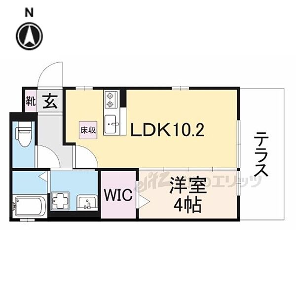 奈良県奈良市南魚屋町(賃貸アパート1LDK・1階・37.46㎡)の写真 その2