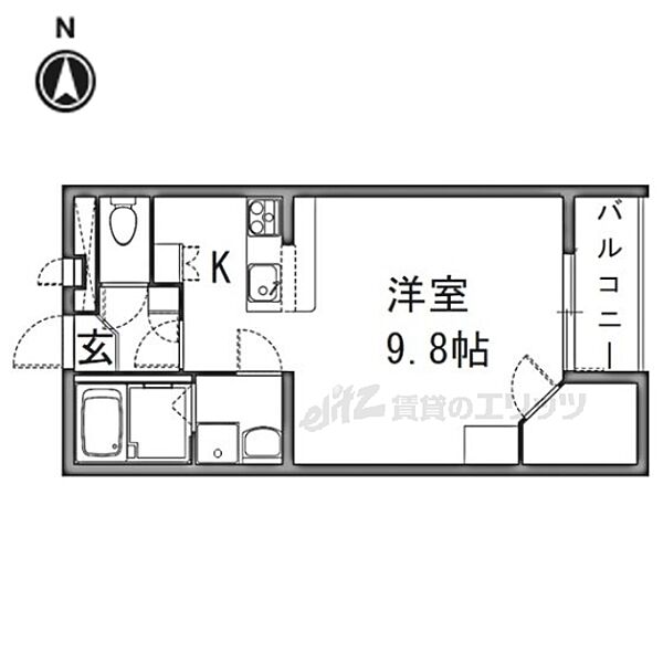 レオパレスＬａ　Ｖｉｓｔａ2 106｜奈良県大和郡山市九条平野町(賃貸アパート1K・1階・31.33㎡)の写真 その2