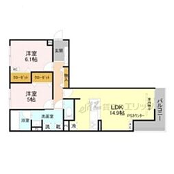 Reve 2LDKの間取図画像