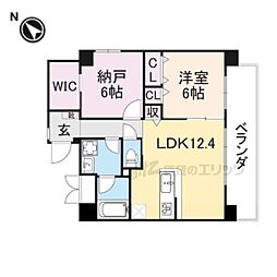 ベロフィオーレ宮之阪 2LDKの間取図画像