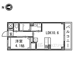 ケーアイ木屋 1LDKの間取図画像