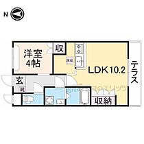 ディアグランディ 102 ｜ 奈良県北葛城郡河合町池部３丁目（賃貸アパート1LDK・1階・36.00㎡） その2