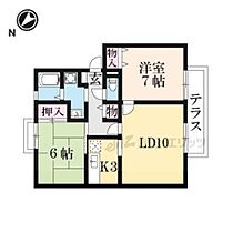 サンビレッジ学園前東坂Ｅ棟 102 ｜ 奈良県奈良市中町（賃貸アパート2LDK・1階・60.35㎡） その2