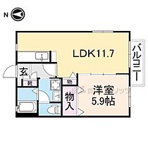 アールウエストＡ 101 ｜ 奈良県奈良市五条３丁目（賃貸アパート1LDK・1階・41.50㎡） その2