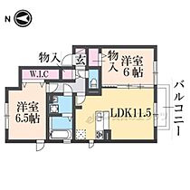 エスポワール E202 ｜ 奈良県葛城市北花内（賃貸アパート2LDK・2階・57.13㎡） その2