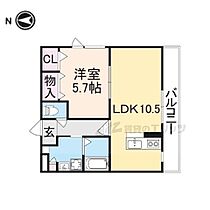 結充IMMEUBLE B館 303B ｜ 奈良県天理市豊井町（賃貸マンション1LDK・3階・40.00㎡） その2