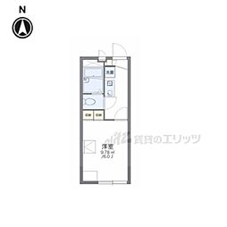 近鉄大阪線 弥刀駅 徒歩9分の賃貸アパート 1階1Kの間取り