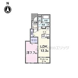 シルエーラ セットB 1LDKの間取図画像