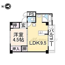 ビレッジハウス曽大根2号棟 1LDKの間取図画像