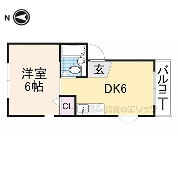 レヂーナ萱島 4A｜大阪府寝屋川市萱島桜園町(賃貸マンション1DK・4階・27.00㎡)の写真 その2