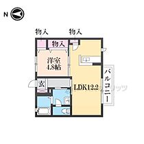 奈良県橿原市土橋町（賃貸アパート1LDK・2階・42.42㎡） その2