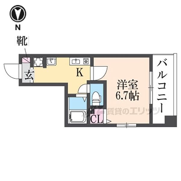 Ｍ’プラザ香里壱番館 501｜大阪府寝屋川市香里新町(賃貸マンション1K・5階・22.39㎡)の写真 その2