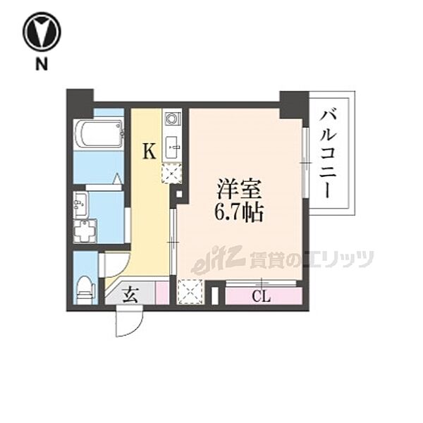 インペリアル奈良大宮 505｜奈良県奈良市大宮町６丁目(賃貸マンション1K・5階・24.98㎡)の写真 その2