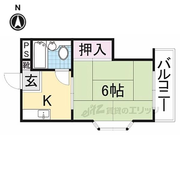 香里エムハイツ 201｜大阪府寝屋川市香里北之町(賃貸マンション1K・2階・18.00㎡)の写真 その1