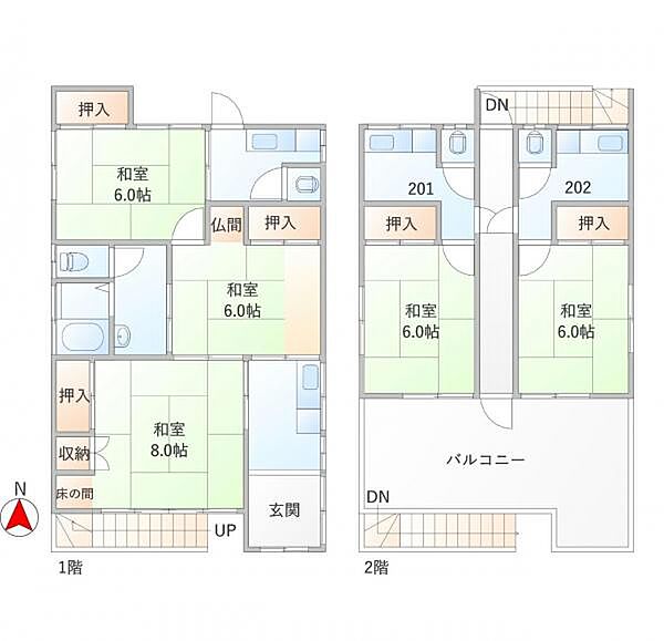 間取りを拡大表示