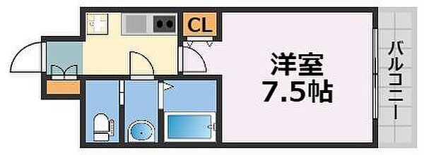 ミア・カーサあわざ ｜大阪府大阪市西区立売堀3丁目(賃貸マンション1K・2階・24.09㎡)の写真 その2