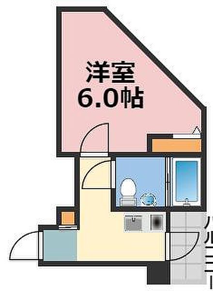 ミストラル本町ウエスト ｜大阪府大阪市中央区常盤町2丁目(賃貸マンション1K・2階・19.69㎡)の写真 その2