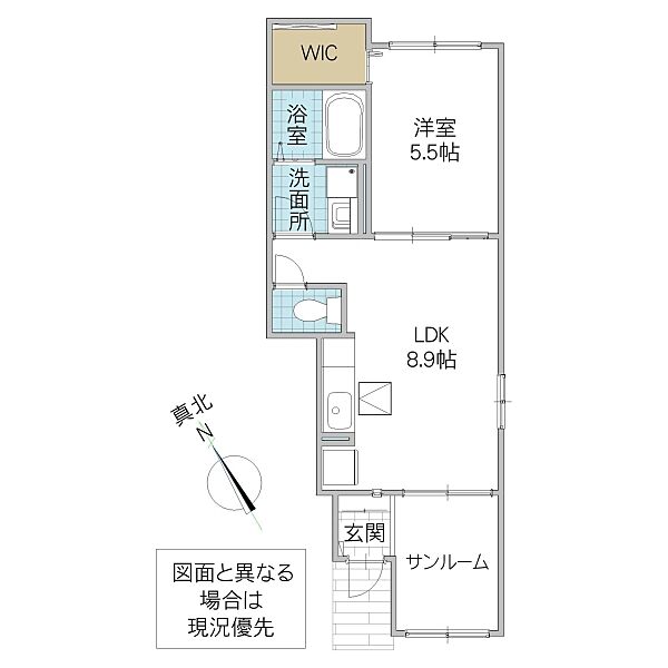 モデルノ II 103号室｜茨城県取手市谷中(賃貸アパート1LDK・1階・40.10㎡)の写真 その2