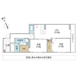 D’s LIEN B B号地 2階2LDKの間取り
