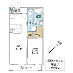 間取図画像 1LDK