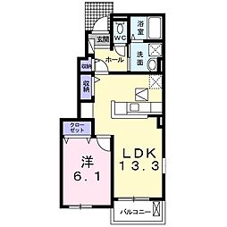 間取図画像 1LDK
