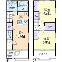 Gran Foresta A 2LDKの間取図画像