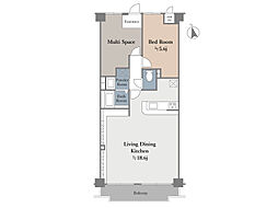 間取図画像 1SLDK