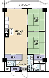 間取図画像 2LDK