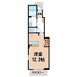 カルムメゾン A 1階/-