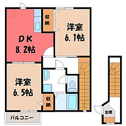 JR上越線 八木原駅 7.6km 2階/-