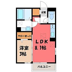 JR両毛線 駒形駅 徒歩17分