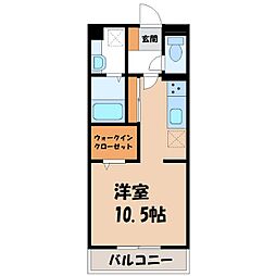 D-roomFlower ワンルームの間取図画像