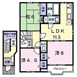 パークタウンA 3LDKの間取図画像
