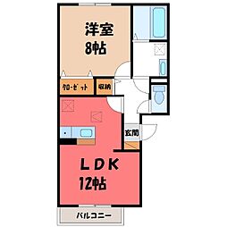 LUMIERE 1LDKの間取図画像