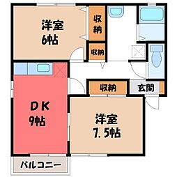 愛花夢 2号館 2階/-