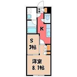 ReNaXiAKawahara 1SKの間取図画像