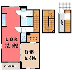 エクセレントT.Y1 1LDKの間取図画像