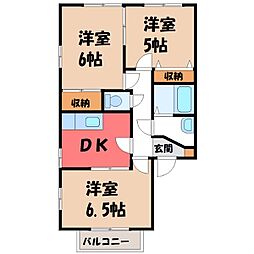 ディアス55EAST 3DKの間取図画像
