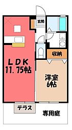 クレールヒルズ A 1階/-