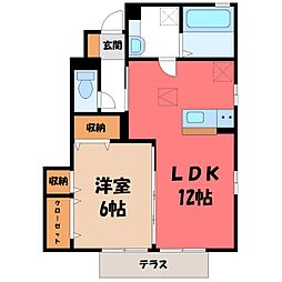 ムーンライト B 1階/-